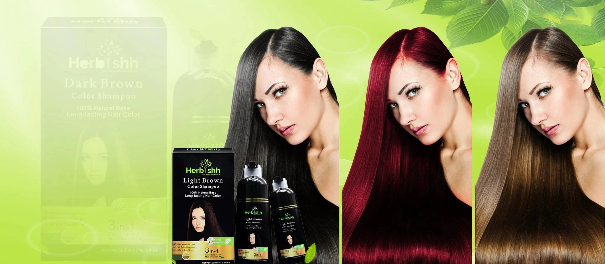 Hair color dye shampoo